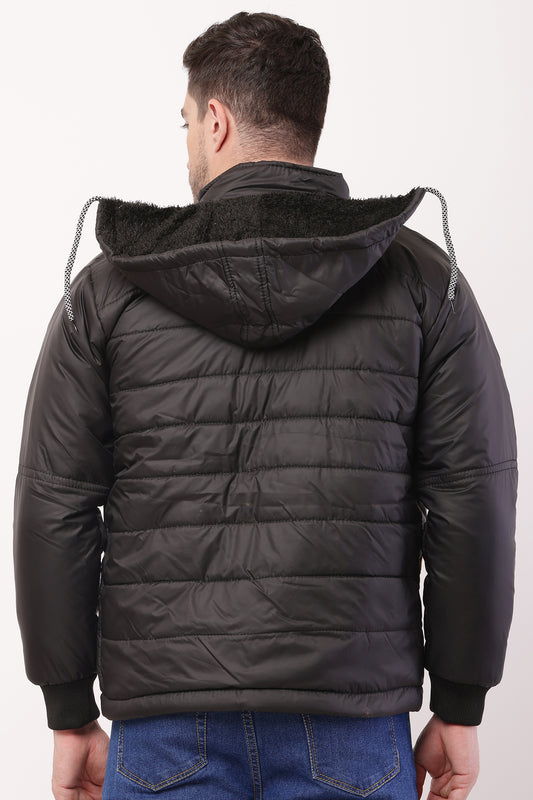 'Wolver' Men Stylish Black Cape bomber Jacket