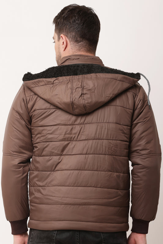 'Wolver' Men Stylish Brown Cape bomber Jacket
