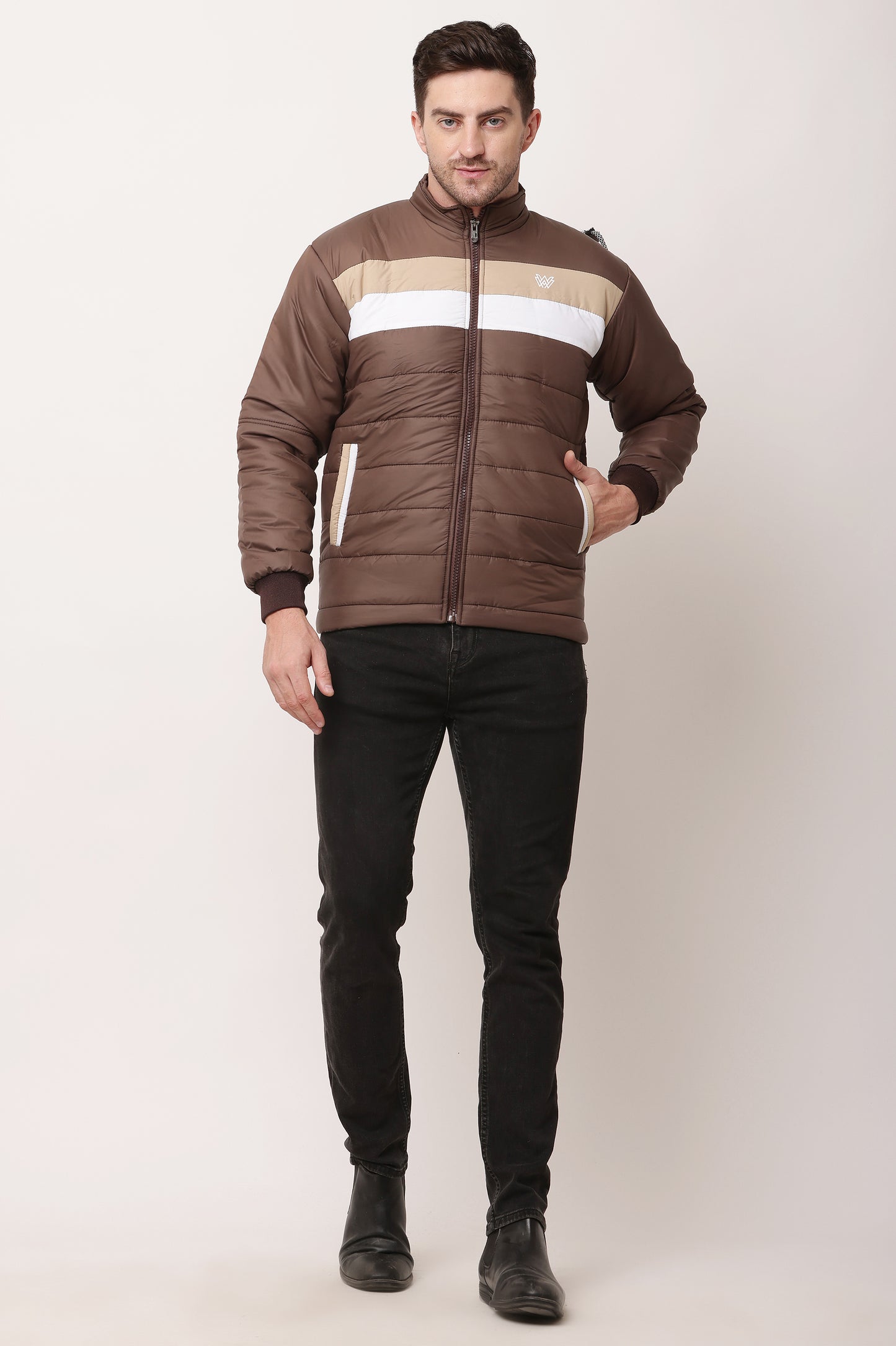 'Wolver' Men Stylish Brown Cape bomber Jacket