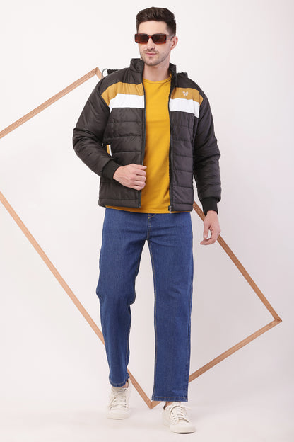 'Wolver' Men Stylish Black  Cape bomber Jacket