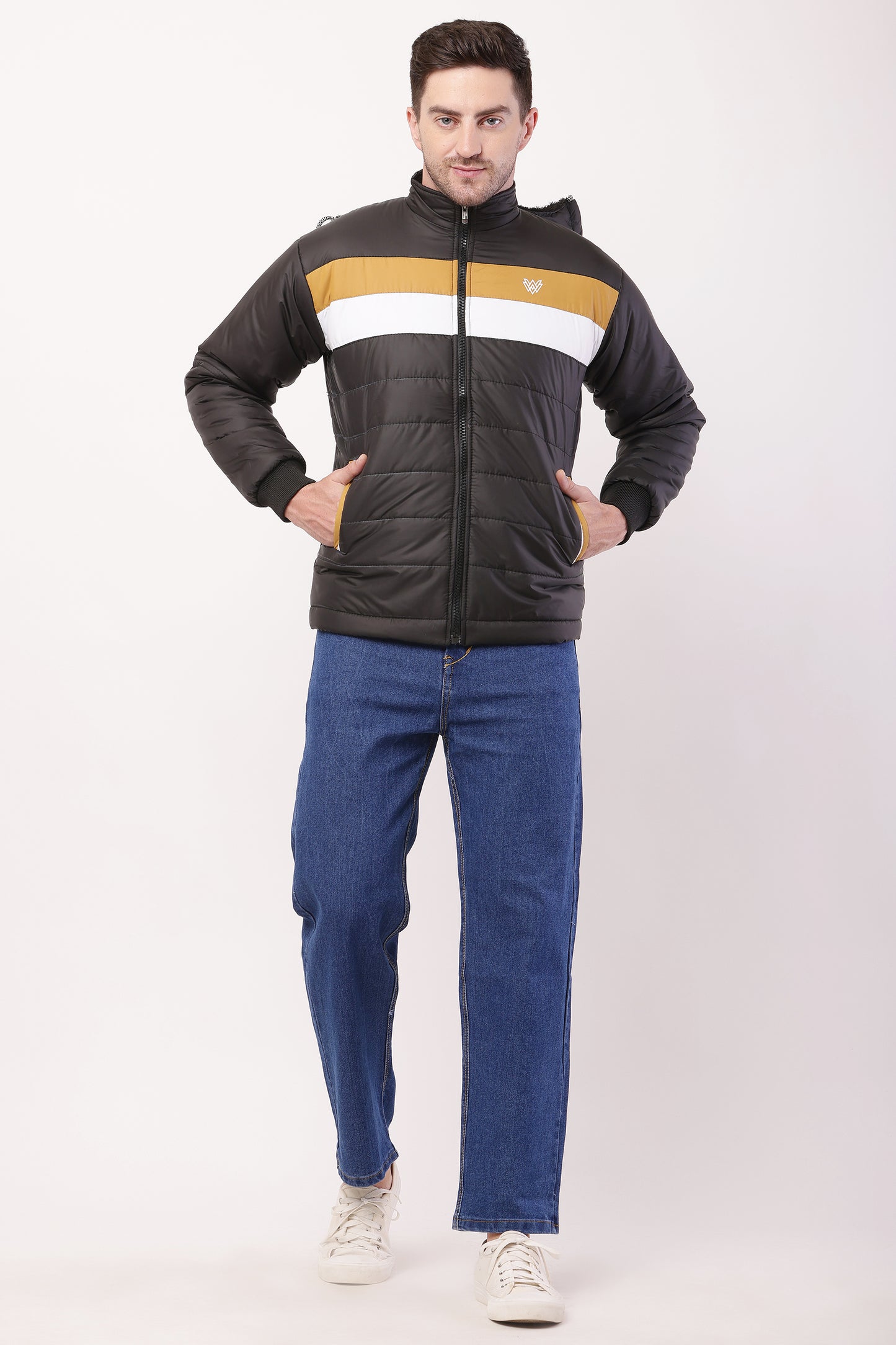 'Wolver' Men Stylish Black  Cape bomber Jacket