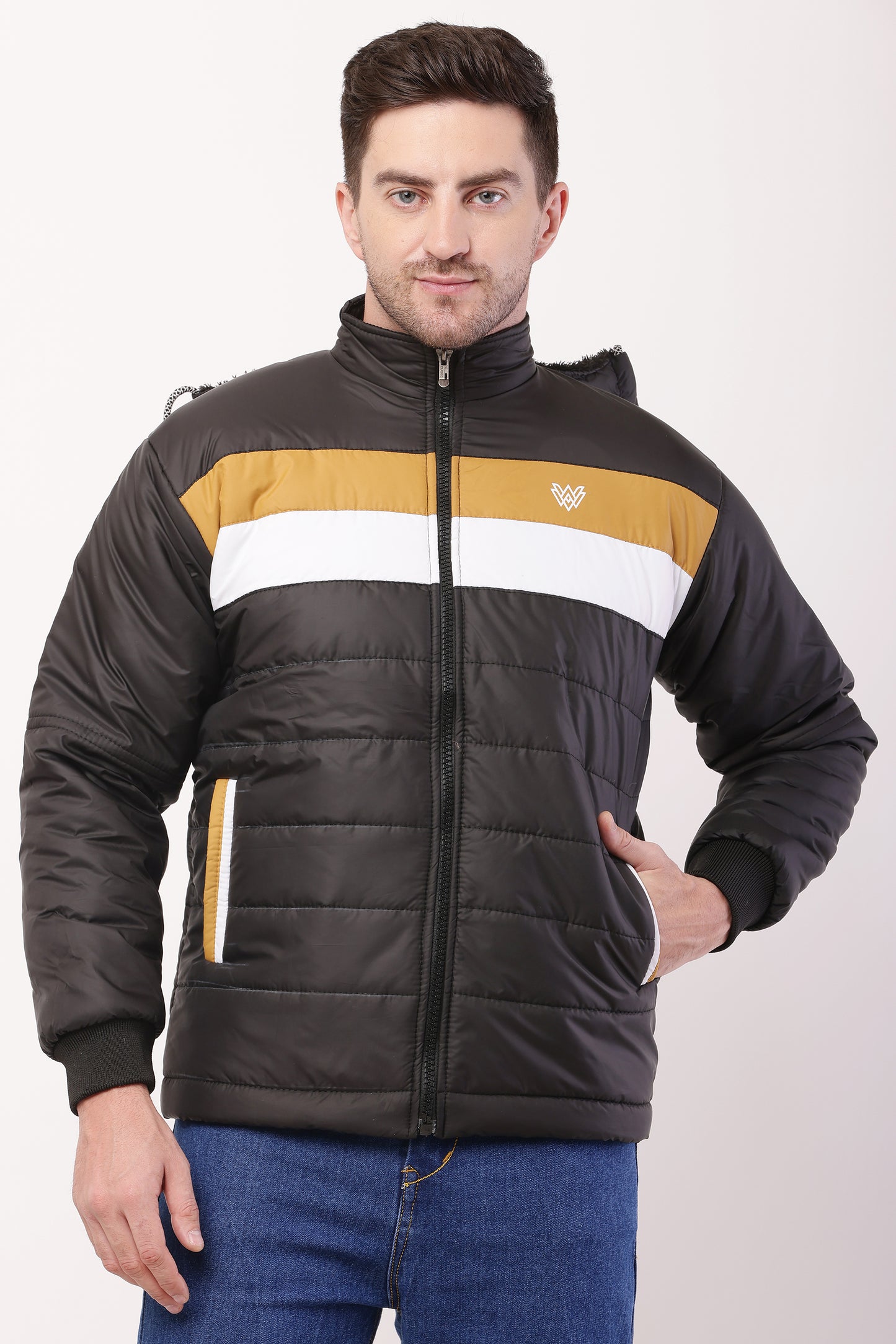 'Wolver' Men Stylish Black  Cape bomber Jacket