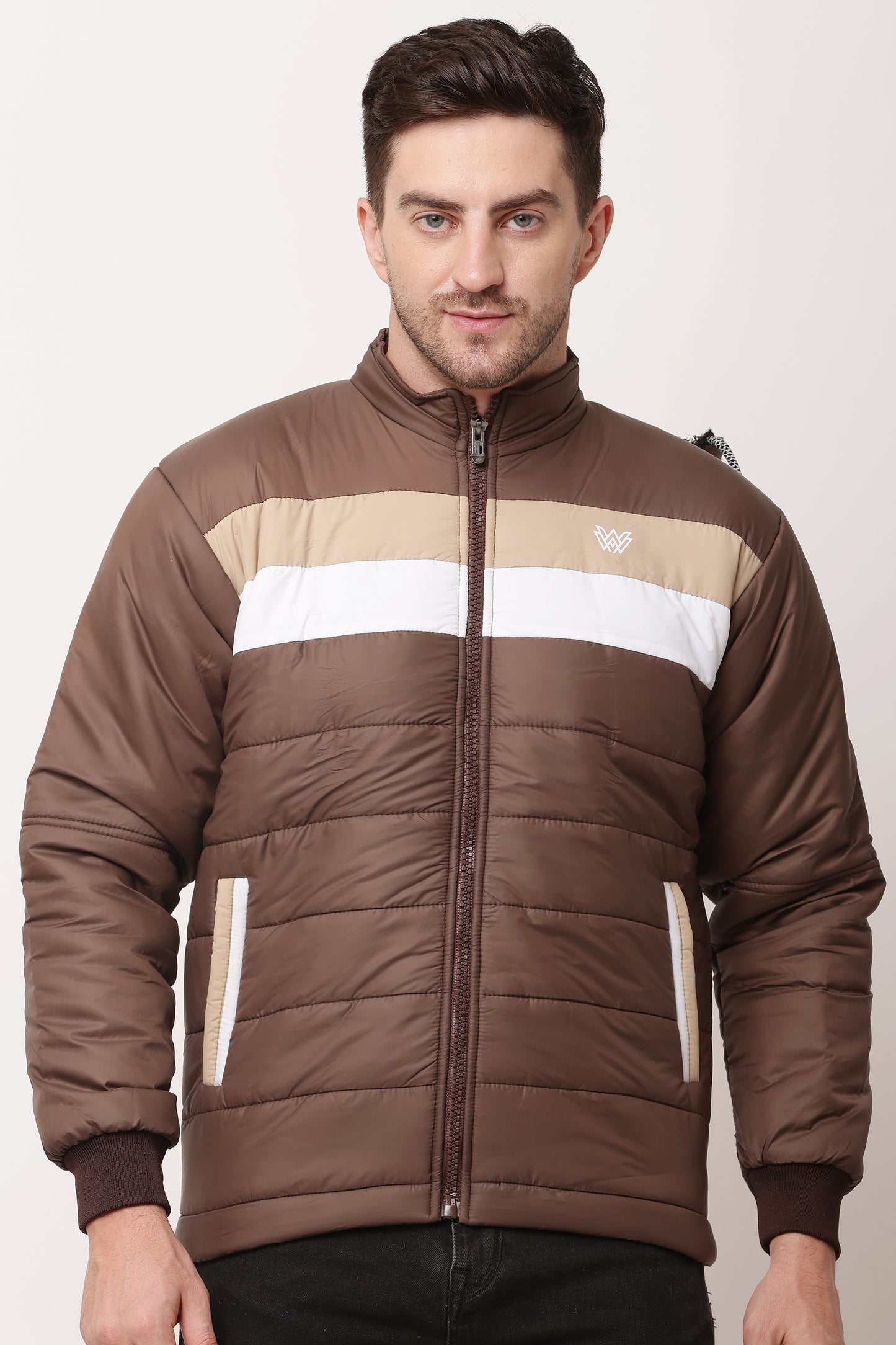'Wolver' Men Stylish Brown Cape bomber Jacket