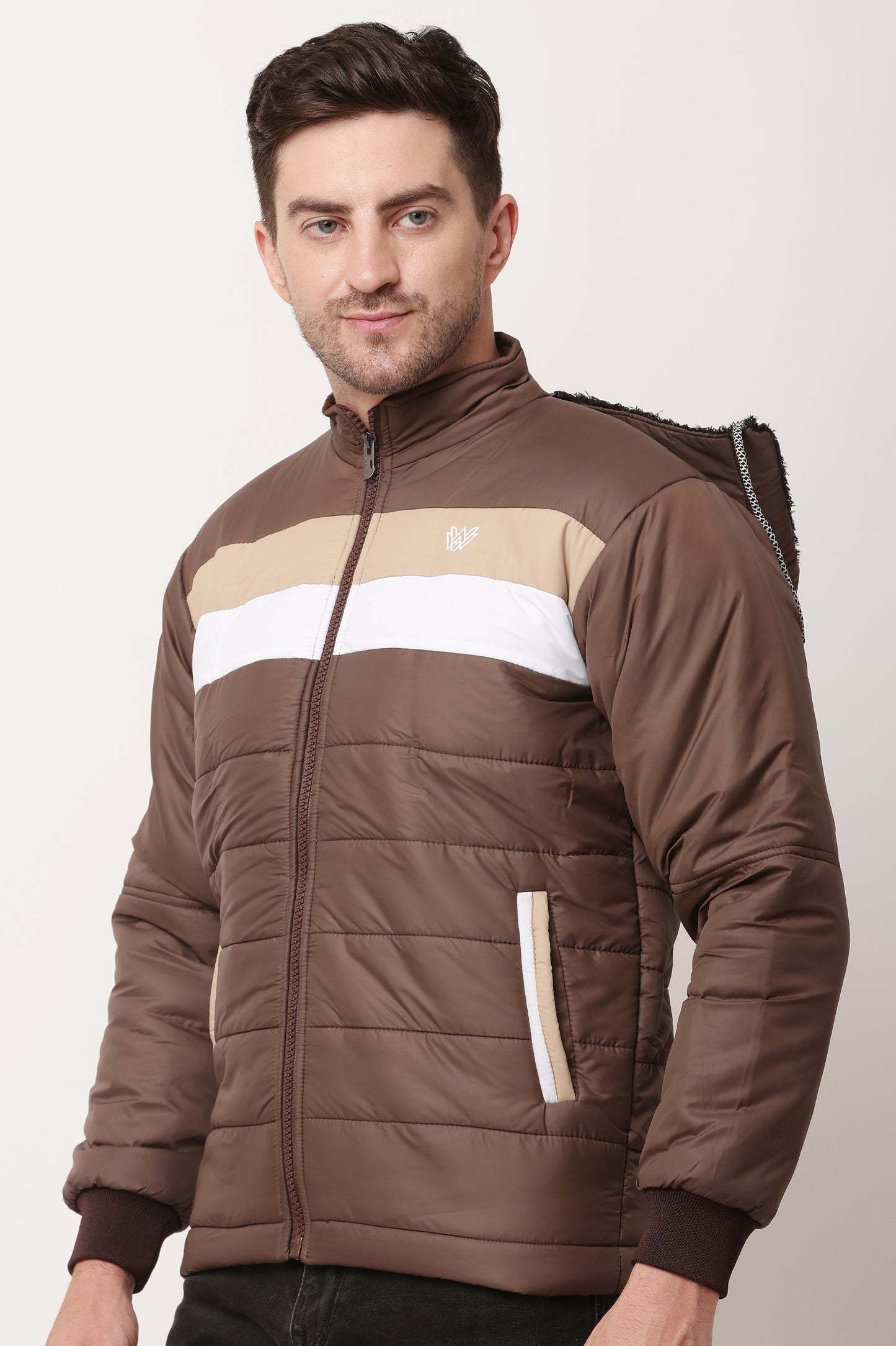 'Wolver' Men Stylish Brown Cape bomber Jacket