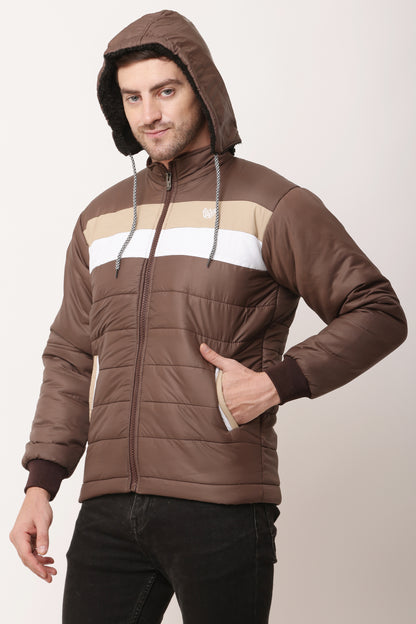 'Wolver' Men Stylish Brown Cape bomber Jacket