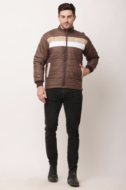 'Wolver' Men Stylish Brown Cape bomber Jacket